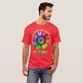 In A World Be Kind Rainbow Sunflower LGBTQ Pride M Tシャツ (正面フル)
