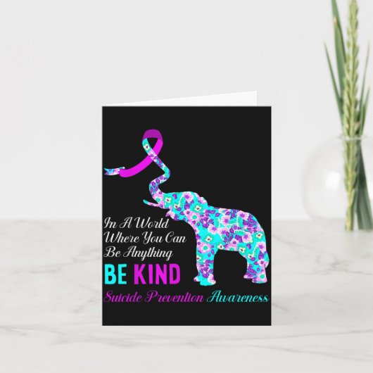 In A World Be Kind Suprt Suicide Prevention Awaren カード (正面)