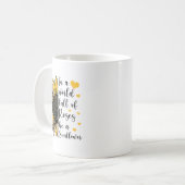 In A World Full Of Roses Be A Sunflower Flower Leo コーヒーマグカップ (正面左)