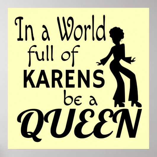 In a world of KARENS be a QUEEN ポスター (正面)