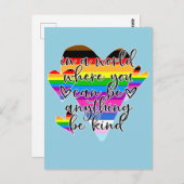 In A World Where You Can Be Anything Be Kind ポストカード (正面/裏面)