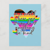 In A World Where You Can Be Anything Be Kind ポストカード (正面)