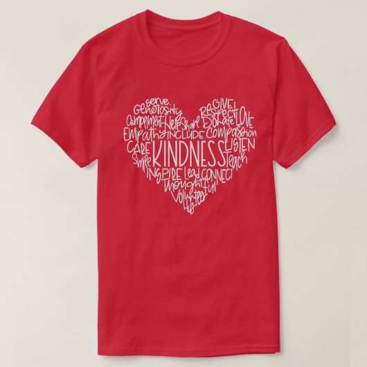 In A World Where You Can Be Anything Be Kind kindn Tシャツ (デザイン正面)