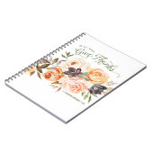 In All Thing 与え感謝していフローラバラ ノートブック (左側)