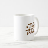 In All Things Give Thanks Classic Warm Elegant コーヒーマグカップ (正面右)