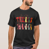 In All Things Give Thanks Groovy Leopard Thanksgiv Tシャツ (正面)