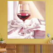 In Aqua Sanitas In Vino Vertigo キャンバスプリント (インサイチュ (リビング))