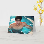 In at the Deep End Greetings Card カード (黄色い花)