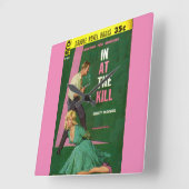 In At the Killパルプ小説カバー スクエア壁時計 (傾斜)