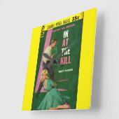 In At the Killパルプ小説カバー スクエア壁時計 (傾斜)