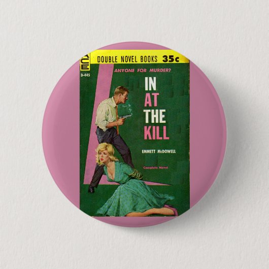 In At the Killパルプ小説カバー 缶バッジ (正面)