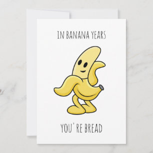 In Banana Years おもしろい誕生日 招待状