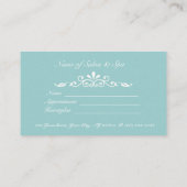 In Betweenモダンエレガント芸術的プロフェッショナル 予約カード (裏面)