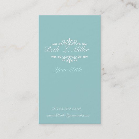 In Betweenモダンエレガント芸術的プロフェッショナル 予約カード (正面)