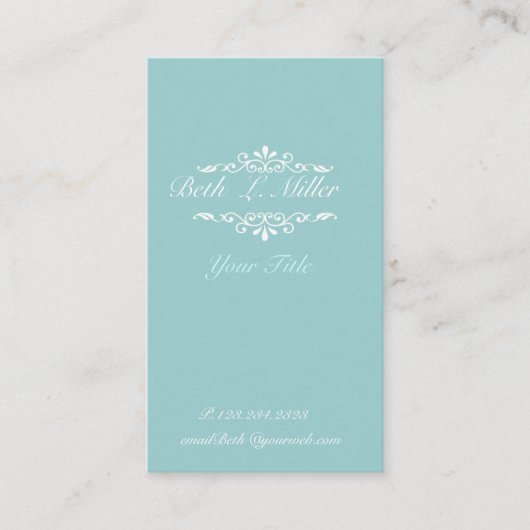 In Betweenモダンエレガント芸術的プロフェッショナル 予約カード (正面)