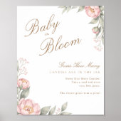 In Bloom Girl Baby Shower Activity Guess How Many ポスター (正面)