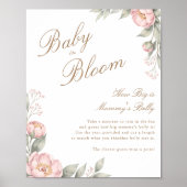 In Bloom Girl Baby Shower How Big Is Mommy's Belly ポスター (正面)