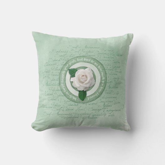 In Bloom Throw Pillow クッション (正面)