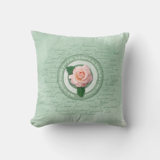 In Bloom Throw Pillow クッション (正面)