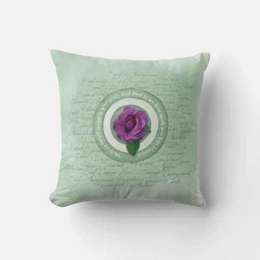 In Bloom Throw Pillow クッション (正面)