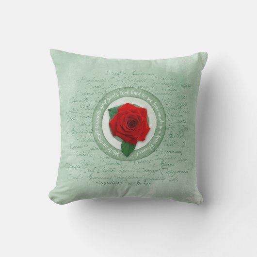 In Bloom Throw Pillow クッション (正面)