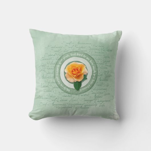 In Bloom Throw Pillow クッション (正面)