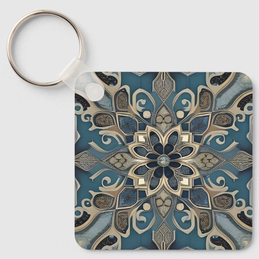 in blue キーホルダー (正面)