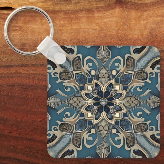 in blue キーホルダー (正面)