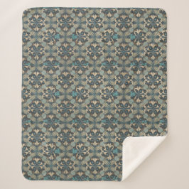 in blue シェルパブランケット