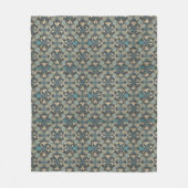 in blue フリースブランケット (正面)