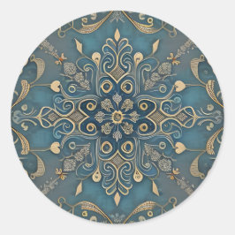 in blue ラウンドシール