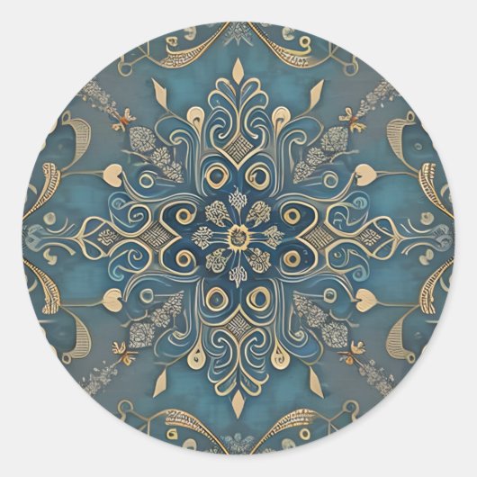 in blue ラウンドシール (正面)