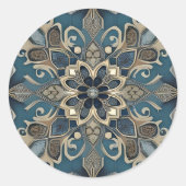 in blue ラウンドシール (正面)