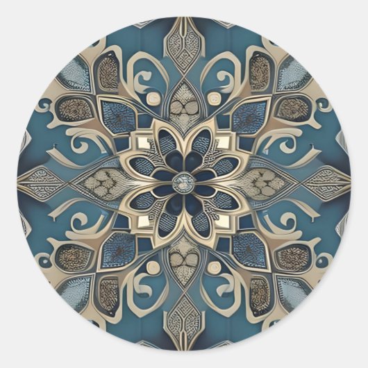 in blue ラウンドシール (正面)