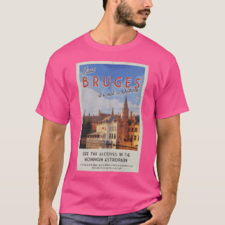 In Bruges (ベルギーで)旅行ポスター Tシャツ