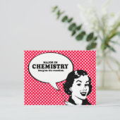 IN CHEMISTRY 専攻の -想像反応Tシャツ ポストカード (スタンド正面)