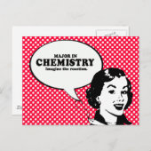 IN CHEMISTRY 専攻の -想像反応Tシャツ ポストカード (正面/裏面)