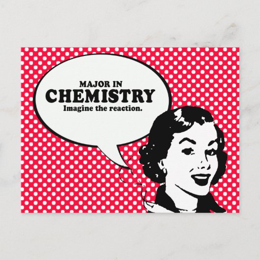 IN CHEMISTRY 専攻の -想像反応Tシャツ ポストカード (正面)
