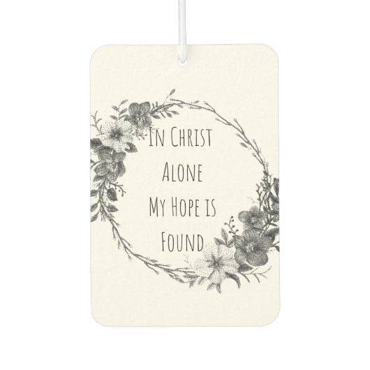 In Christ Alone Air Freshener カーエアーフレッシュナー (正面)