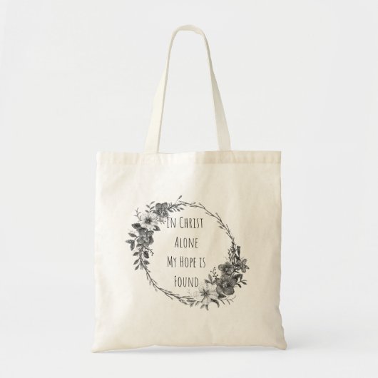 In Christ Alone Canvas Tote Bag トートバッグ (正面)