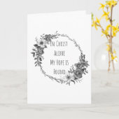 In Christ Alone Greeting Cards カード (黄色い花)