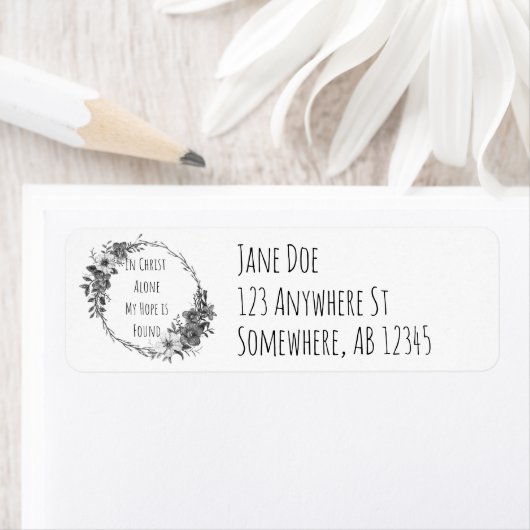 In Christ Alone Return Address Labels ラベル (インサイチュ)