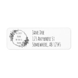 In Christ Alone Return Address Labels ラベル