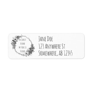 In Christ Alone Return Address Labels ラベル