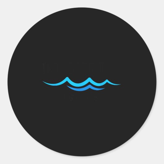 In Christ Baptism New Believer Confirmation Milest ラウンドシール (正面)