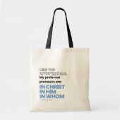 In Christ pronouns Tote Bag トートバッグ (正面)
