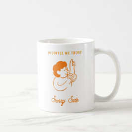 "In Coffee We Trust" - A Minimalist コーヒーマグカップ