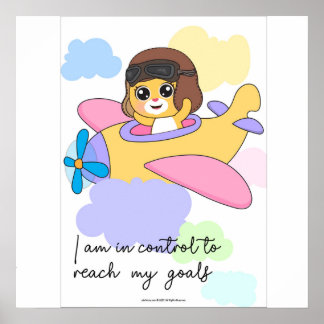 In control to reach my goals Wall art ポスター