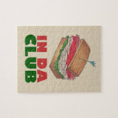 In Da Club Turkey Clubサンドイッチおもしろいグルメプレゼント ジグソーパズル (横)