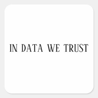 in data we trust sticker, math laptop stickers スクエアシール